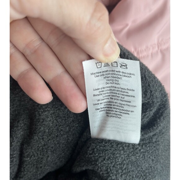 Calvin Klein Aerial Longline Hooded Jacket Girls Size 4T Silver Pink - Picture 7 of 7